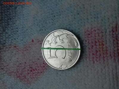 5 рублей 2016 поворот 45 гр. и 1 рубль 2016 полный раскол - 20170716_135509