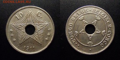 МОНЕТЫ МИРА 07-17 - Бельгийское Конго – 10 сантимов (1911)