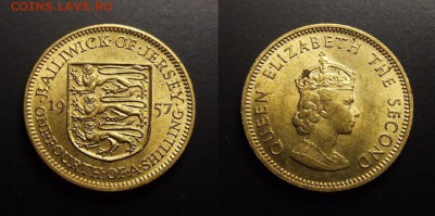 МОНЕТЫ МИРА 07-17 - Джерси - 0,25 шиллинга (1957) №1