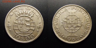 МОНЕТЫ МИРА 07-17 - Португ. Ангола – 10 эскудо (1969)