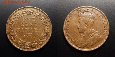 МОНЕТЫ МИРА 07-17 - Канада – 1 цент (1918) «Георг V»