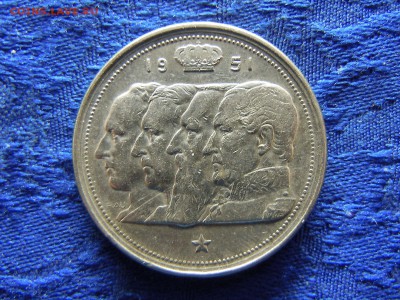 Бельгия 5 франков 1851,100 франков 1949,1951 - Belgium 100 francs 1951