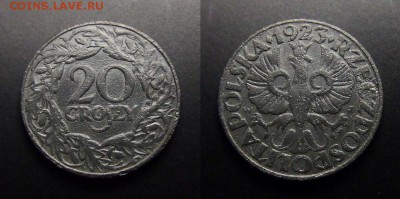 МОНЕТЫ МИРА 07-17 - Польша – 20 грошей (1923) (Германская оккупация) цинк