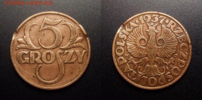 МОНЕТЫ МИРА 07-17 - Польша – 5 грошей (1937)