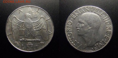 МОНЕТЫ МИРА 07-17 - Италия – 1 лира (1942)