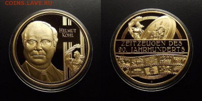 МОНЕТЫ МИРА 07-17 - Медаль (Германия) «Известные люди Германии – Гельмут Коль»