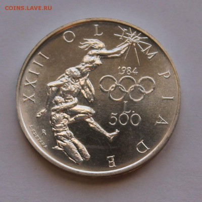 Сан-Марино 500 лир 1984. СЕРЕБРО. ТИРАЖ - 49 080 - 4