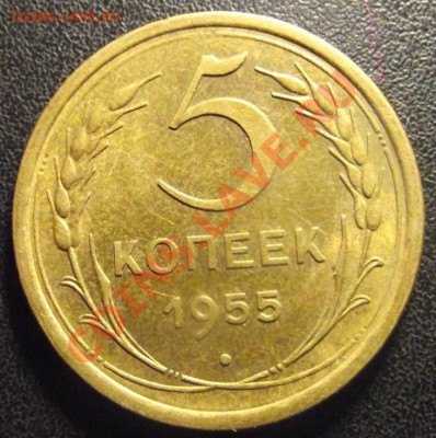 5коп 1955 г. Отличная с блеском до 02.03. 22-00 мск - 2010_12260013.JPG