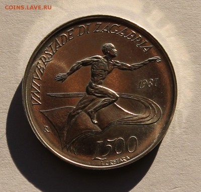 Сан-Марино 500 лир 1987. СЕРЕБРО. ТИРАЖ - 25 792 - 1