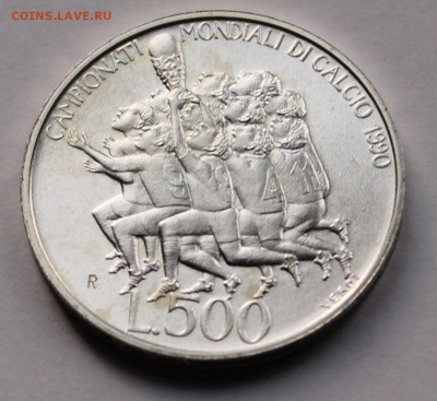 Сан-Марино 500 лир 1990. СЕРЕБРО. ТИРАЖ - 40 000 - 2