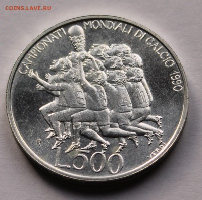 Сан-Марино 500 лир 1990. СЕРЕБРО. ТИРАЖ - 40 000 - 1