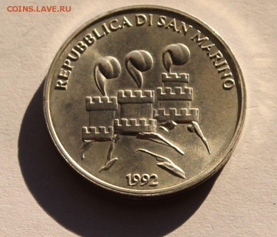 Сан-Марино 500 лир 1992. СЕРЕБРО. ТИРАЖ - 26 000 - 6