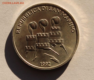 Сан-Марино 500 лир 1992. СЕРЕБРО. ТИРАЖ - 26 000 - 5