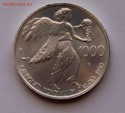 Сан Марино 1000 лир 1990. СЕРЕБРО.  ТИРАЖ - 40 000 - 3