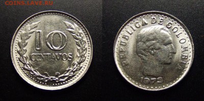 МОНЕТЫ МИРА 07-17 - Колумбия – 10 сентаво (1973)