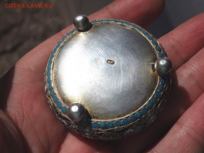 Серебренная солонка в эмалях оценка - P7121405.JPG