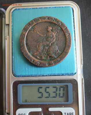 RAR С РУБ. БРИТАНИЯ 2 пенса 1797г. ГЕОРГ-III, КОЛЕСО до 26.7 - IMG_8031.JPG