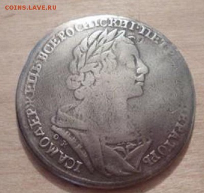 Рубль 1724 г.в. ОК R1 - petr_1_rubl_1724_god