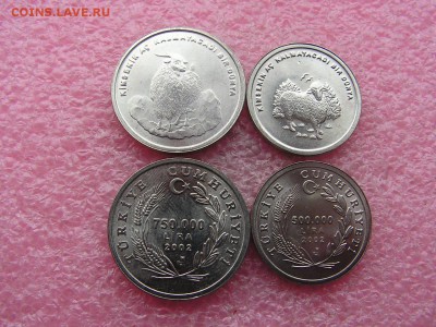 Куплю=Турция набор 2002г. 500000 лир овца 750000 коза - 60815247