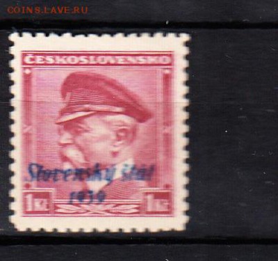 Словакия 1939 надпечатка на м 1кр - 813