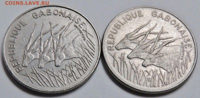 Французская Западная Африка 5,10,25 фр,Габон и Камерун 100фр - Gabon 100 francs