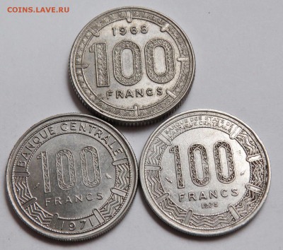 Французская Западная Африка 5,10,25 фр,Габон и Камерун 100фр - Camerun 100 francs-1