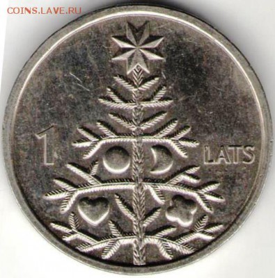 Латвия 1 лат 2009 г. (Ёлка) до 24.00 27.07.17 г. - сканы 009