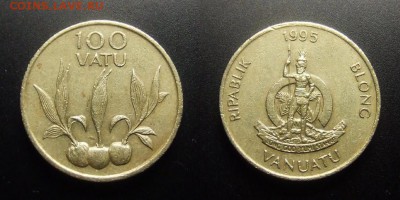 МОНЕТЫ МИРА 07-17 - Вануату – 100 вату (1995) «Проросшие кокосы»