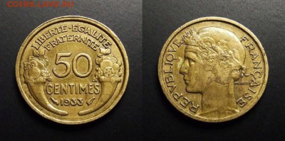 МОНЕТЫ МИРА 07-17 - Франция – 50 сантимов (1933)