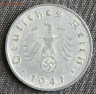 С 1 РУБ. III-й РЕЙХ 10 пфеннигов 1941г."D"  до 30.07 в 22-00 - IMG_7100.JPG