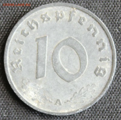 С 1 РУБ. III-й РЕЙХ 10 пфеннигов 1942г."А"  до 30.07 в 22-00 - IMG_7093.JPG