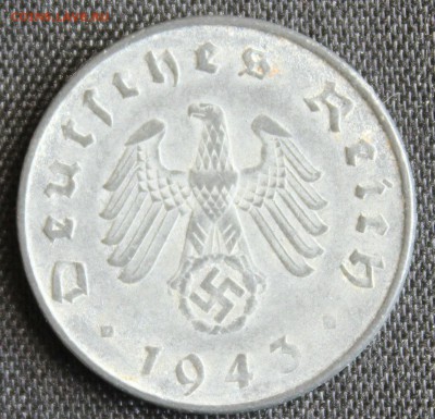 С 1 РУБ. III-й РЕЙХ 10 пфеннигов 1943г."А"  до 30.07 в 22-00 - IMG_7090.JPG