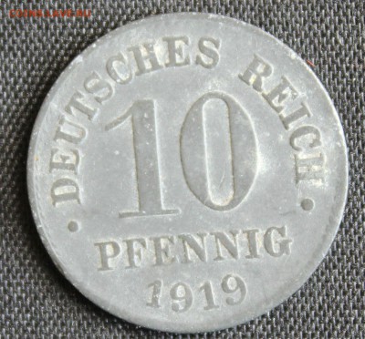 С 1 РУБ. ГЕРМАНИЯ 10 пфеннигов 1919г. до 30.07 в 22-00 - IMG_7081.JPG