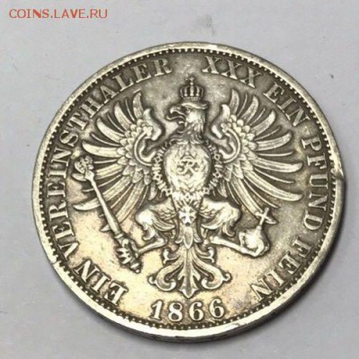 Пруссия 1 талер 1866 - Prussia 1 thaler 1866-1