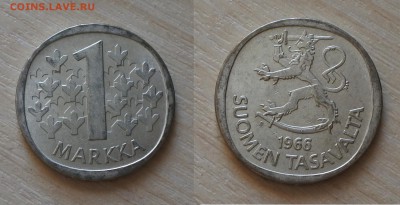 Финляндия 1 марка 1967г, до 27.07. 22-00 мск - 6