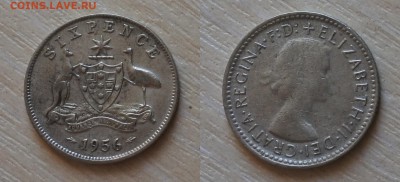Австралия 6 пенсов 1956г,до 27.07. 22-00 мск - 3