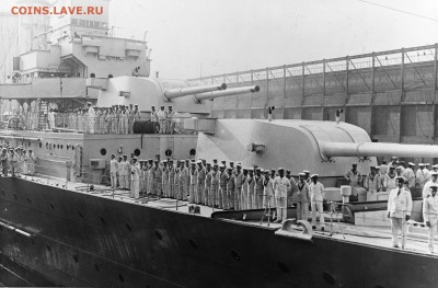Монеты с Корабликами - HMAS_Australia_(D84)_docking_at_New_York_City_in_1932