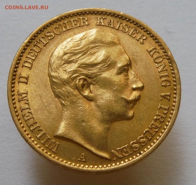 Золото . 20 марок 1909 с 1 руб до 29.07.2017 в 22.00 с 1 руб - DSCF0609.JPG