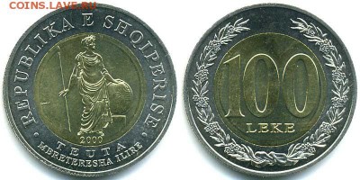 Биметалл!! Албания 100 лек 2000 - 4f35398580f28