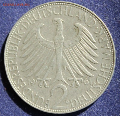 С 1 руб. ФРГ 2 марк 1961г."D" МАКС ПЛАНК до 1.08 в 22-00 - IMG_5465.JPG