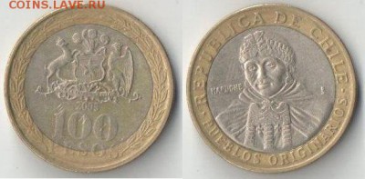 Биметалл Польша 2 злот 1995 и Чили 100 песо 2005 2 шт. - p_jj2gpvd3a3bt