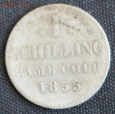 С 1 РУБ. ВОЛЬНЫЙ ГОРОД ГАМБУРГ 1 SCHILLING  1855г. до 2.08 - IMG_8073.JPG