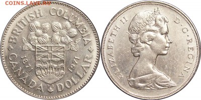 Канада 1$ доллар 1971 Британская Колумбия - image-1-dollar-1971-g