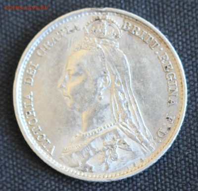 С 1 РУБ. БРИТАНИЯ 6 пенсов 1892г. ВИКТОРИЯ  до 2.08 в 22-00 - IMG_8067.JPG