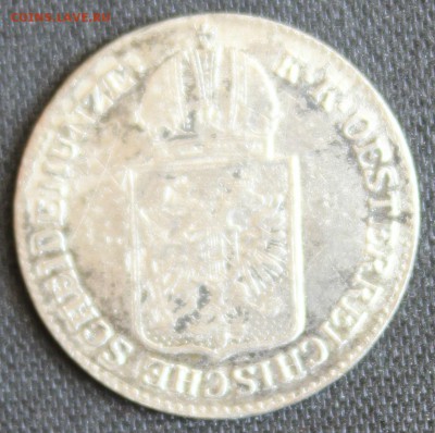 С 1 РУБ. АВСТРИЙСКАЯ ИМПЕРИЯ 6 крейцеров 1849г.  до 2.08 - IMG_7992.JPG