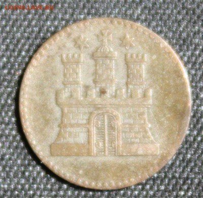 С 1 РУБ. ВОЛЬНЫЙ ГОРОД ГАМБУРГ 1 DREILING  1855г. до 2.08 - IMG_7955.JPG