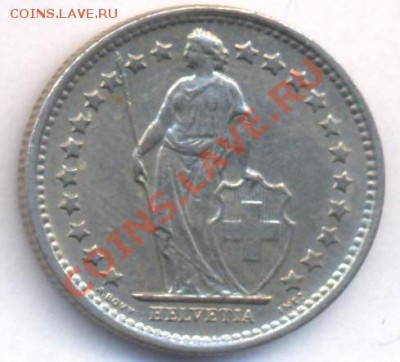 2 франка.1970 г. До 2.02.11 г. 20-00 МСК. - Швейцария 70.1