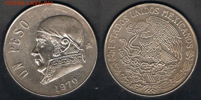 Мексика 1 песо 1970 "Хосе Мария Морелос" до 03.08.17 22:00 - Mexico_KM#460_1970_27072017