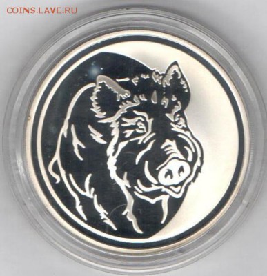 3 рубля 2007. Кабан - кабан300б