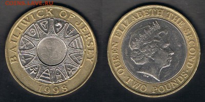 Джерси 2 фунта 1998 "Гербы 12 приходов" до 03.08.17 22:00 МС - Jersey_KM#102_22072017